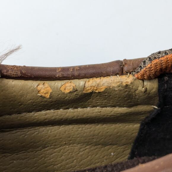 Sperry Boy 13.5 Boat Shoes Brown Leather Top Sider Cutter Lace Up Loafer Uniform - Picture 15 of 15